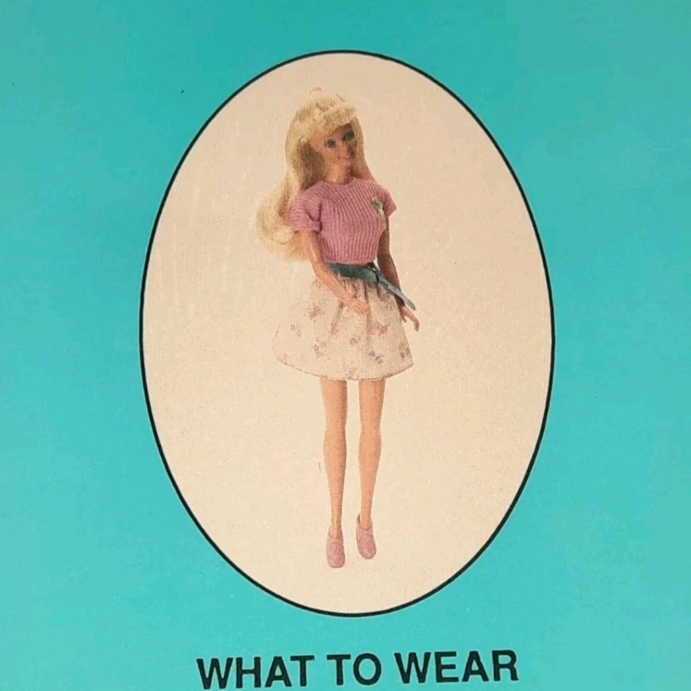 Vintage Barbie Card 1989 Barbie Just Us Girls Game Replacement Piece